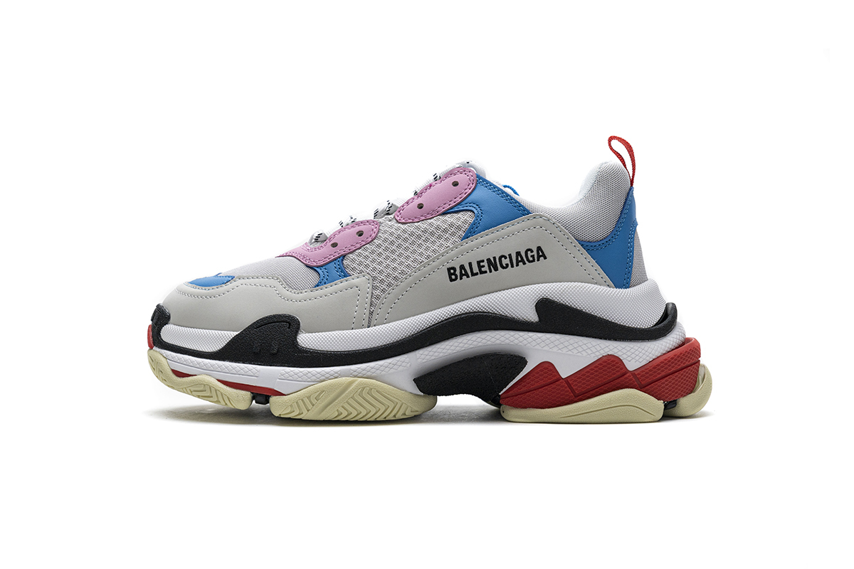 Balenciaga Triple S Pink Bright Blue 541624 W06E2 1150