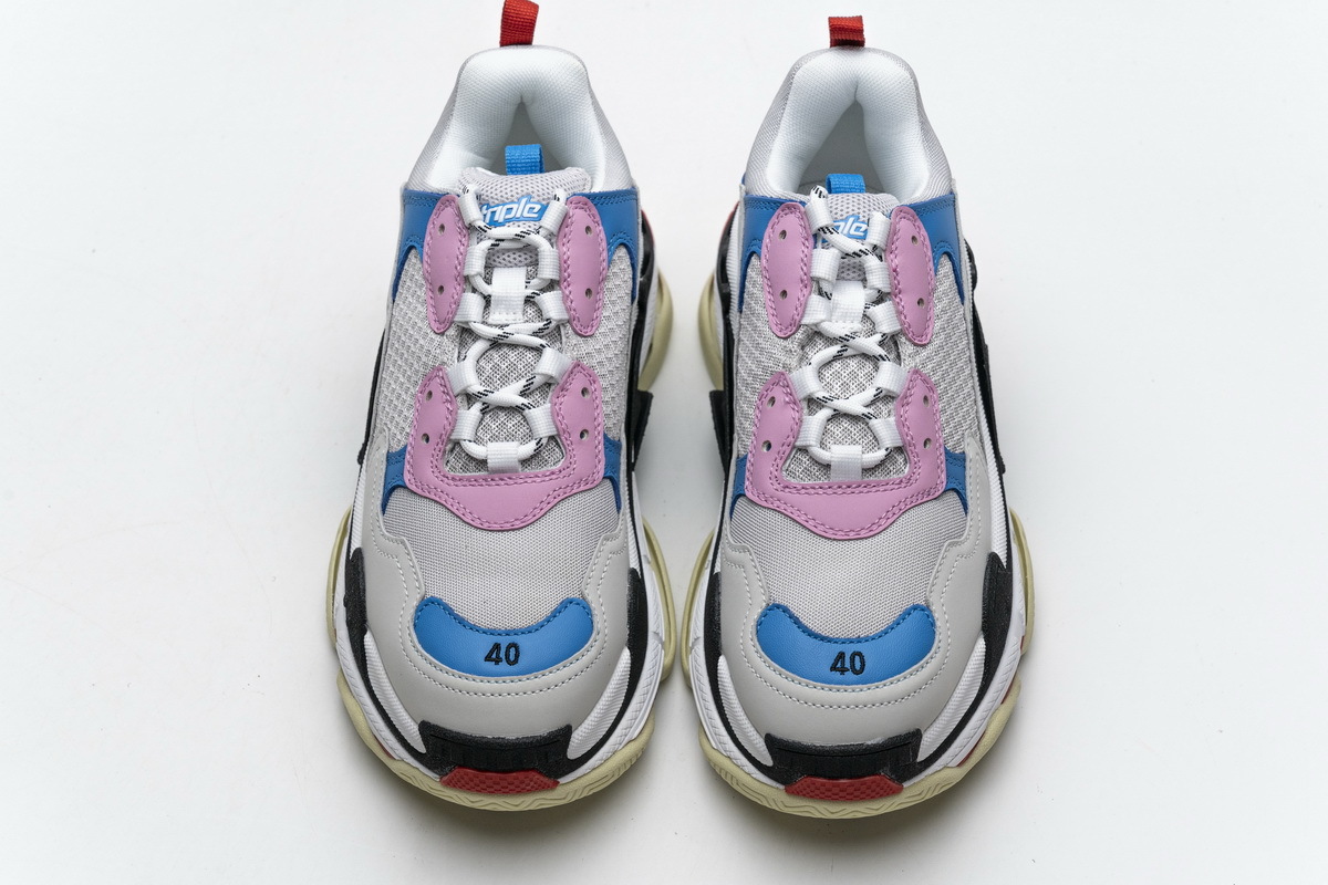 Balenciaga Triple S Pink Bright Blue 541624 W06E2 1150