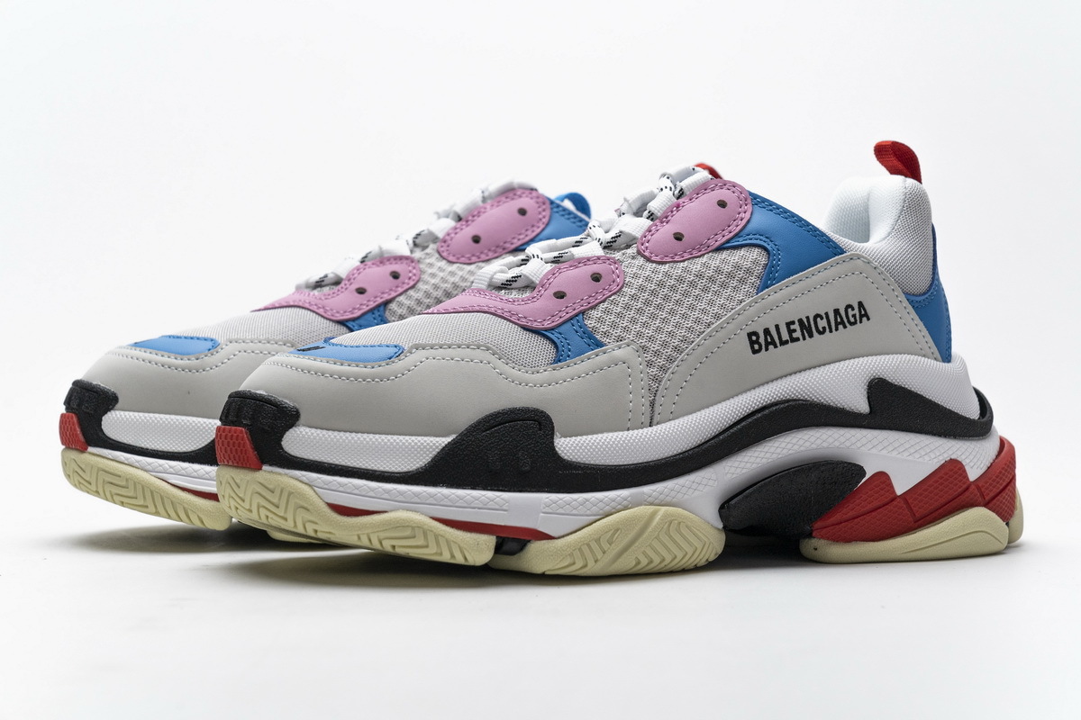 Balenciaga Triple S Pink Bright Blue 541624 W06E2 1150