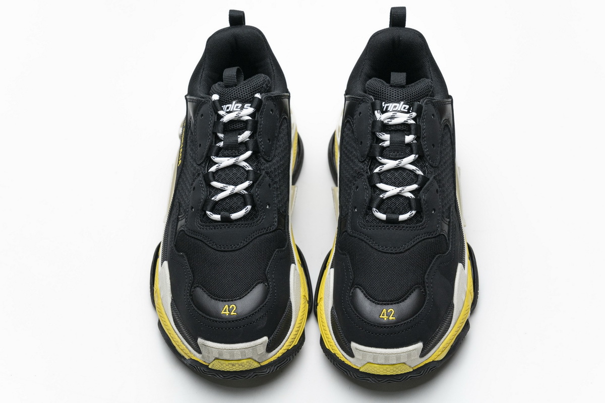 Balenciaga Triple S Black Yellow 483513 W06E1 1078