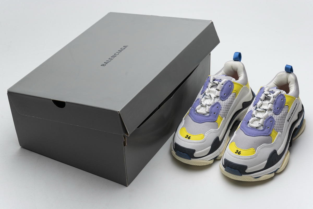 Balenciaga Triple S Black Grey Blue 541624 W06E2 7282