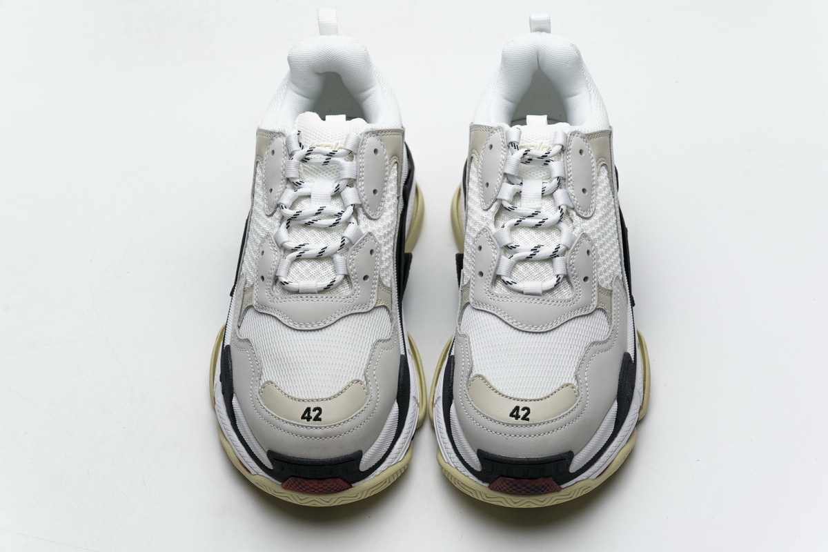 Balenciaga Triple S White Dark Grey Red  541624 W06E2 1790