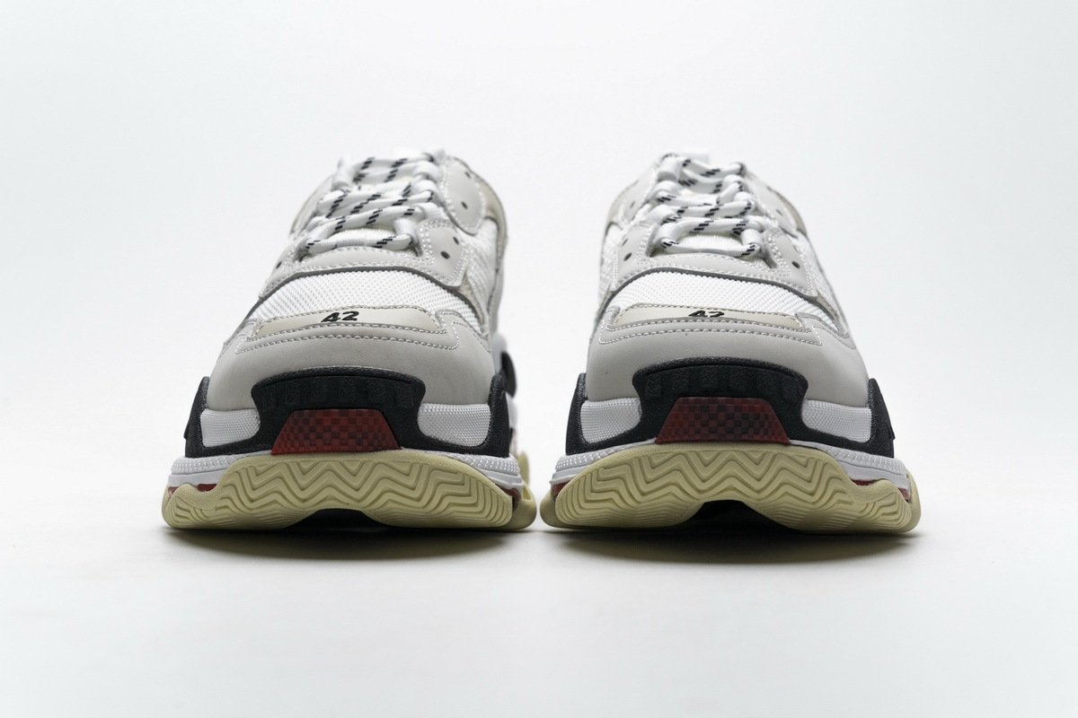 Balenciaga Triple S White Dark Grey Red  541624 W06E2 1790