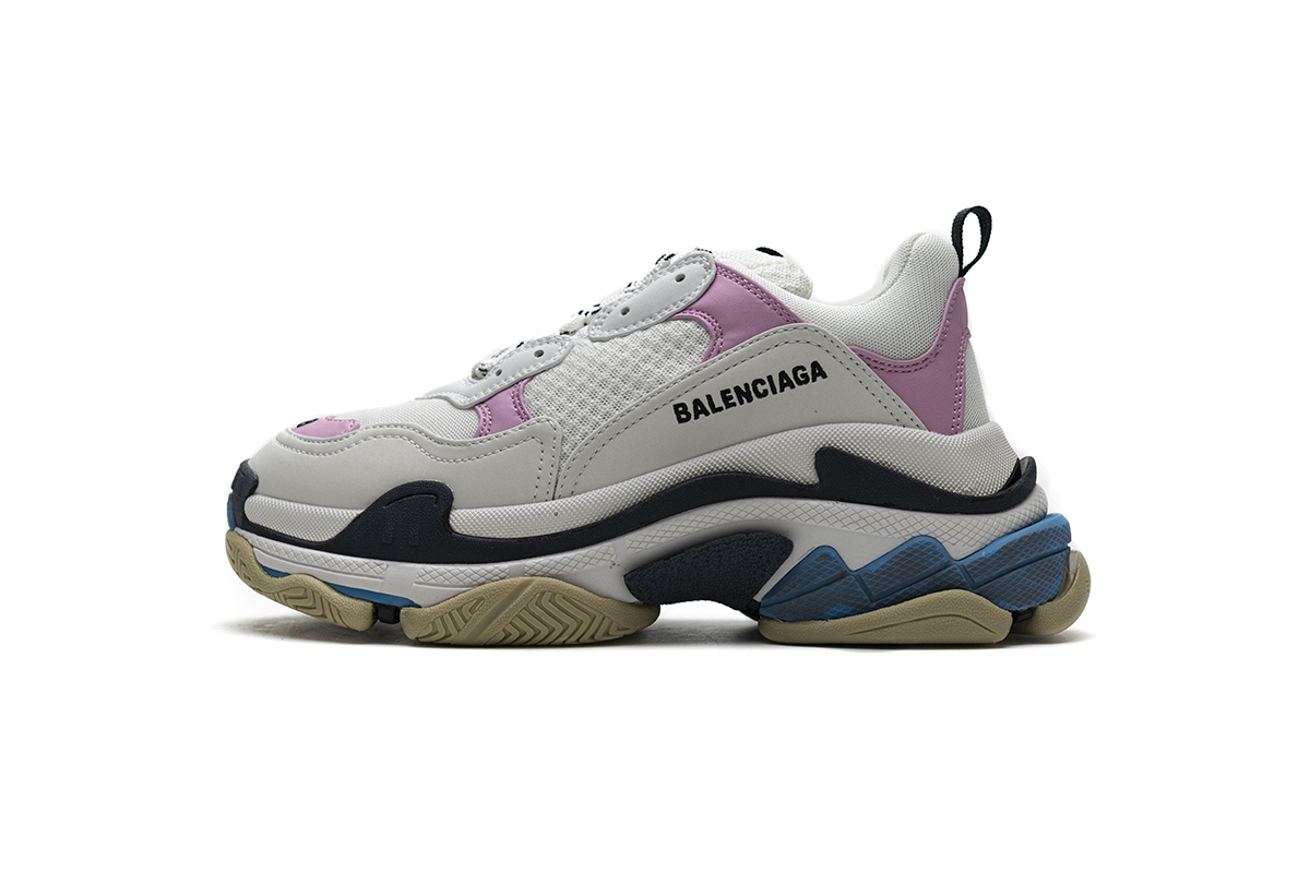 Balenciaga Triple S Blue Pink 541624 W06E2 7352