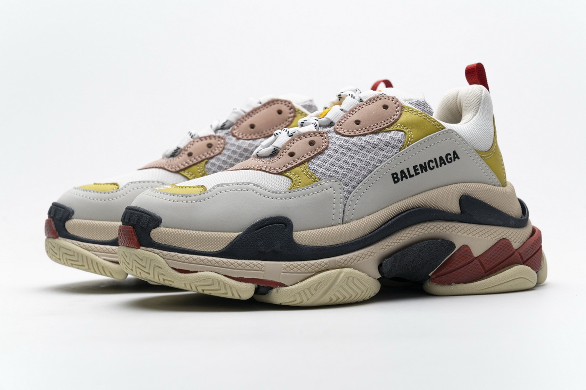 Balenciaga Triple S Black Yellow Pink 490672 W09O5 9035