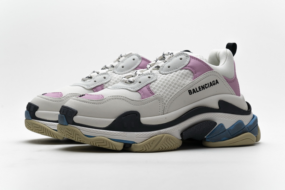 Balenciaga Triple S Blue Pink 541624 W06E2 7352