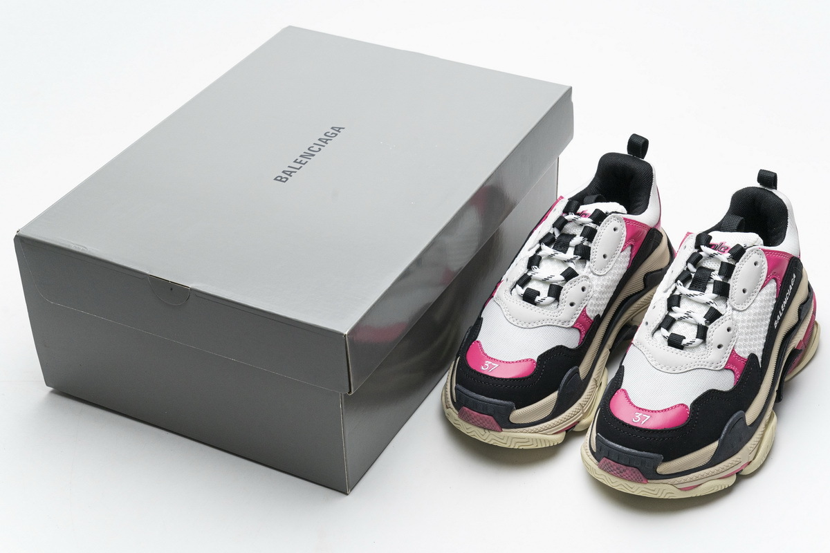 Balenciaga Triple S Black Pink 483513 W06E8 8080
