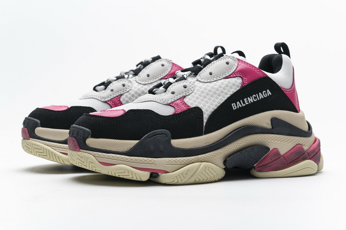 Balenciaga Triple S Black Pink 483513 W06E8 8080