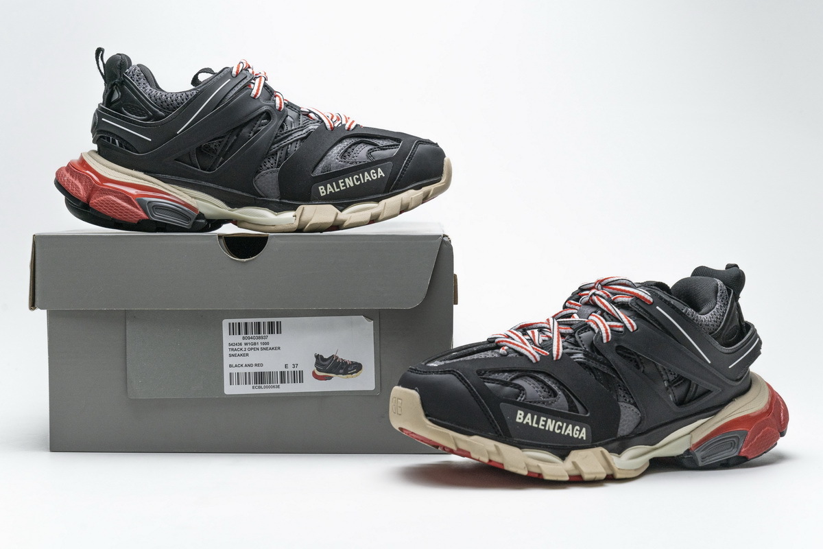 Balenciaga Tess S.Black Red 542436 W1GB1 1000