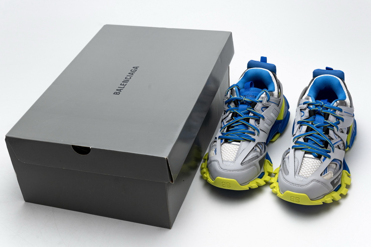 Balenciaga Tess S.Grey Blue Yellow 542023 W1GB9 6509