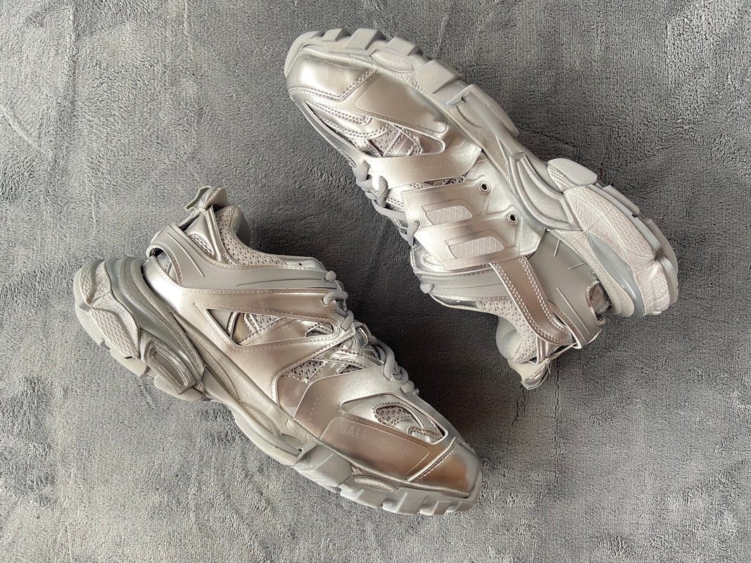 Balenciaga Track.2 Open Sneaker Bright Silver 542436 W2FS3 8100