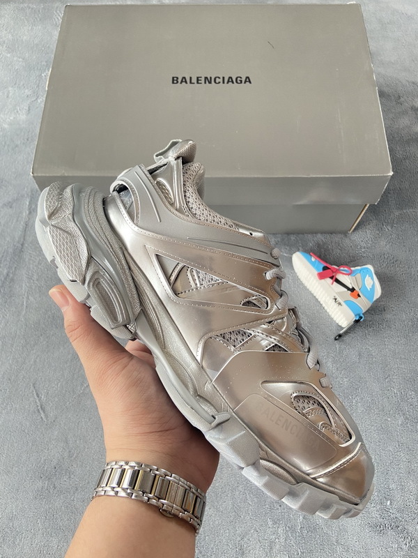 Balenciaga Track.2 Open Sneaker Bright Silver 542436 W2FS3 8100