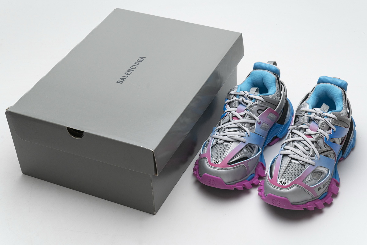 Balenciaga Tess S.Blue Pink Silver 542436 W1GC1 4051