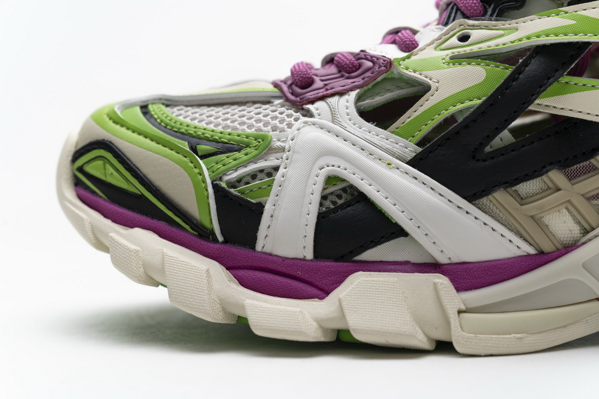 Balenciaga Track 2 Sneaker White Green Pink 568615 W2GN3 9199
