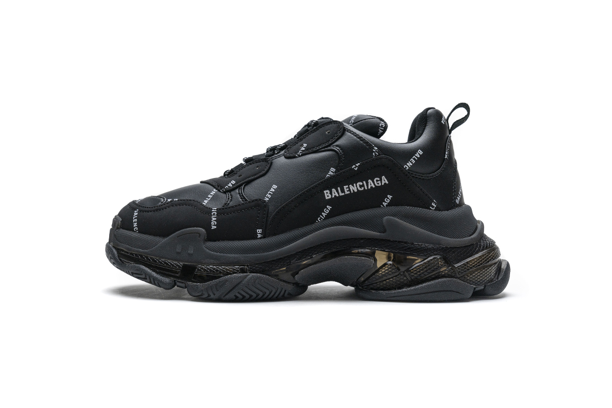 Balenciaga Triple S Letter Black 524039 W09E1 2021