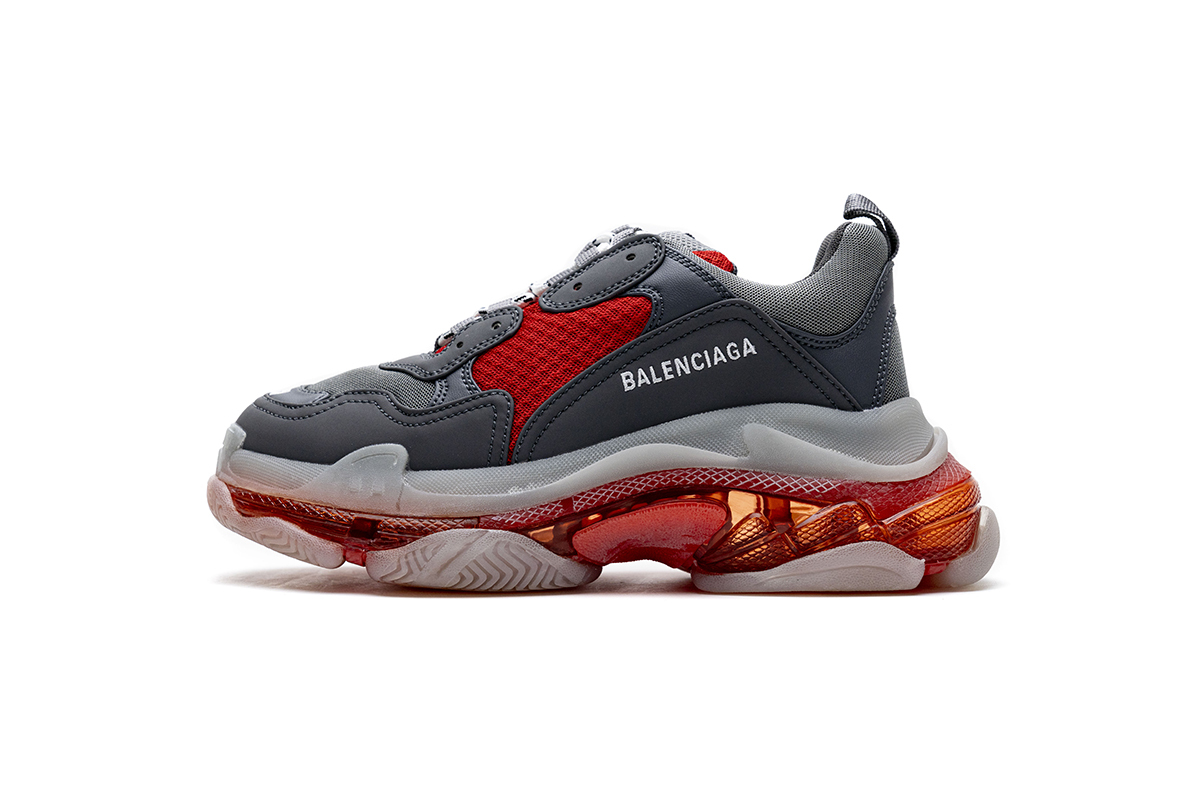 Balenciaga Triple S Grey Red  544351 W09O1 2262