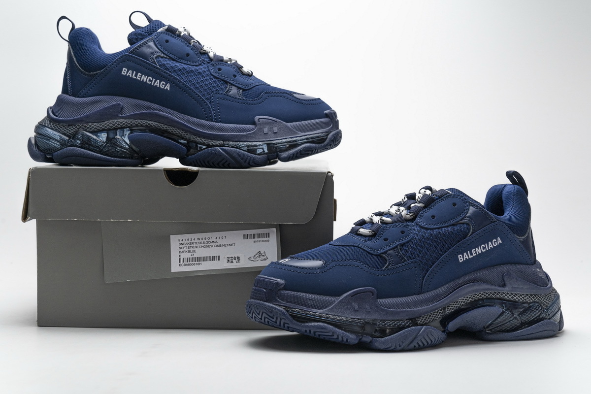 Balenciaga Triple S Dark Blue 541624 W09O1 4107