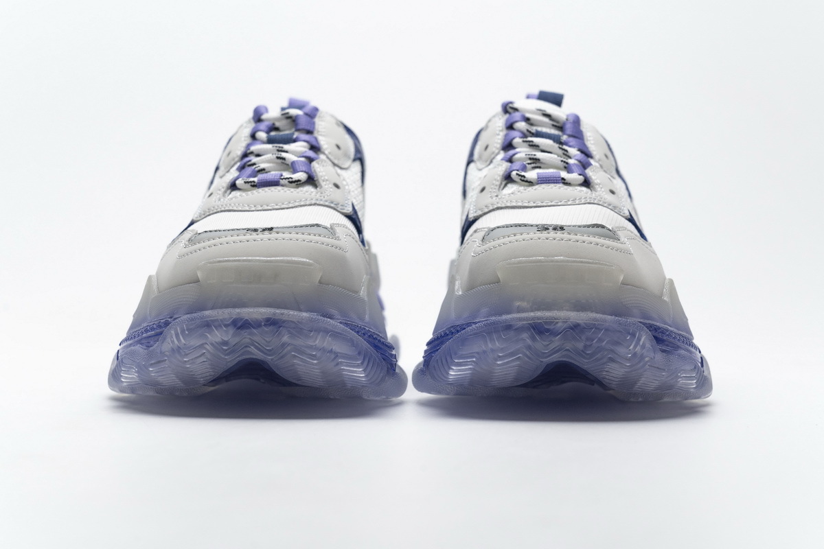 Balenciaga Triple S White Purple 544351 W09E1 1322