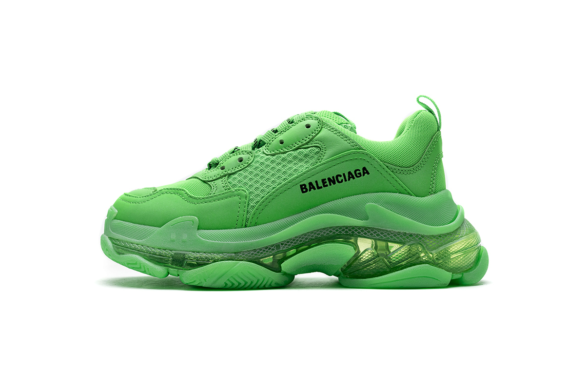 Balenciaga Triple S Fluo Green 544351 W09OL 3801
