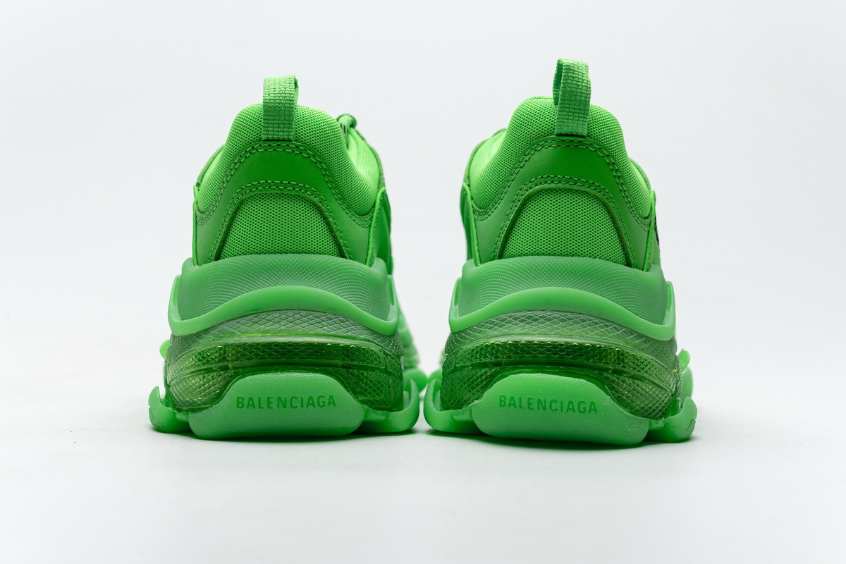 Balenciaga Triple S Fluo Green 544351 W09OL 3801