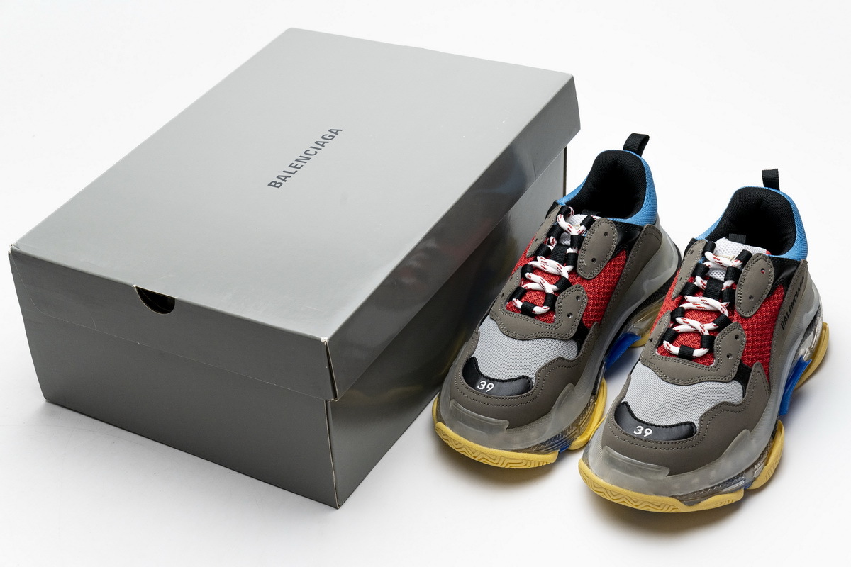 Balenciaga Triple S Blue Red 544351 W09O1 2120