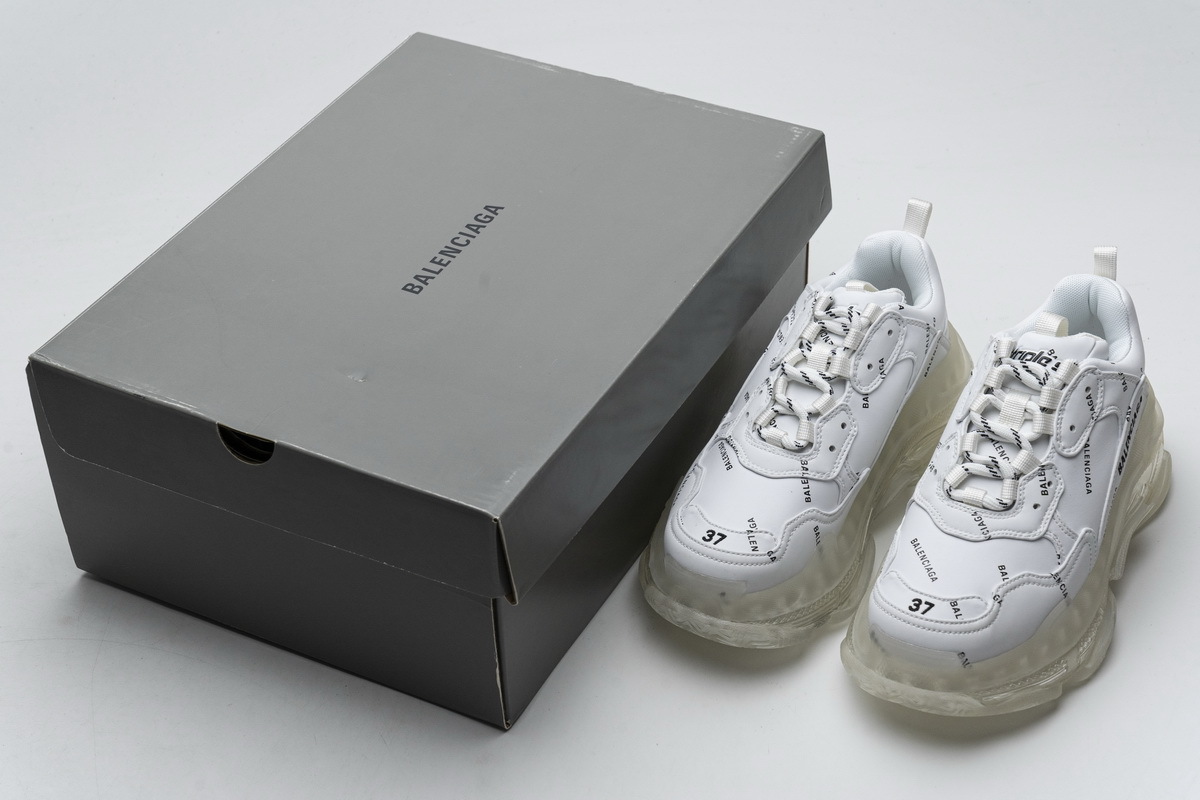 Balenciaga Triple S Letter White 524039 W09E1 2021
