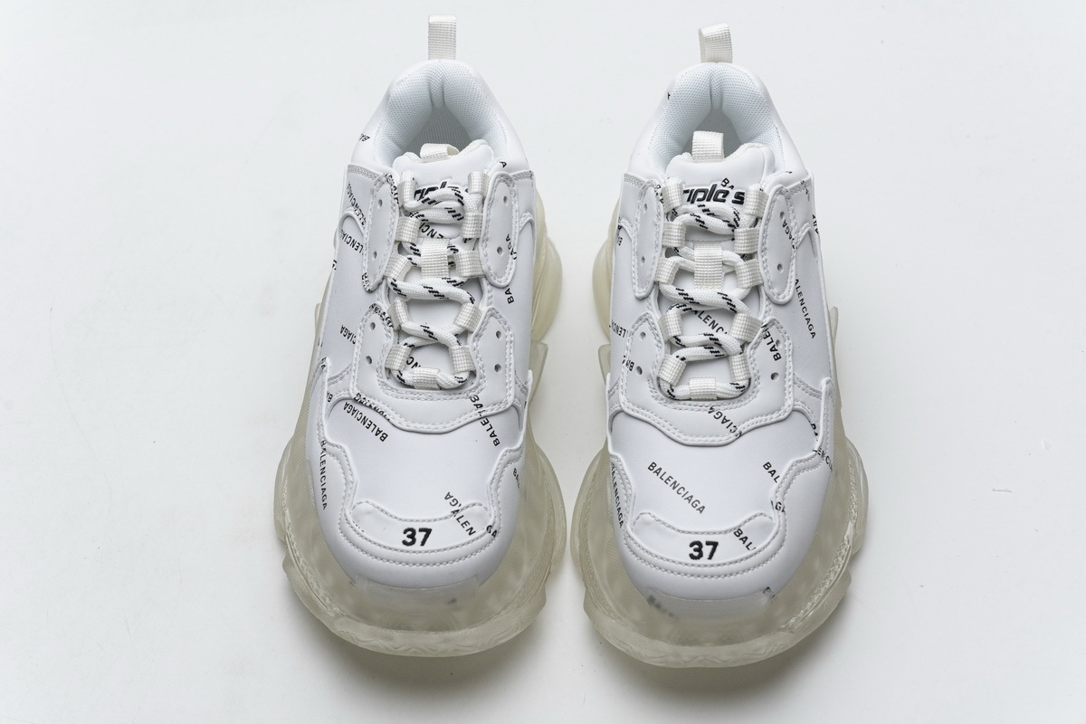 Balenciaga Triple S Letter White 524039 W09E1 2021