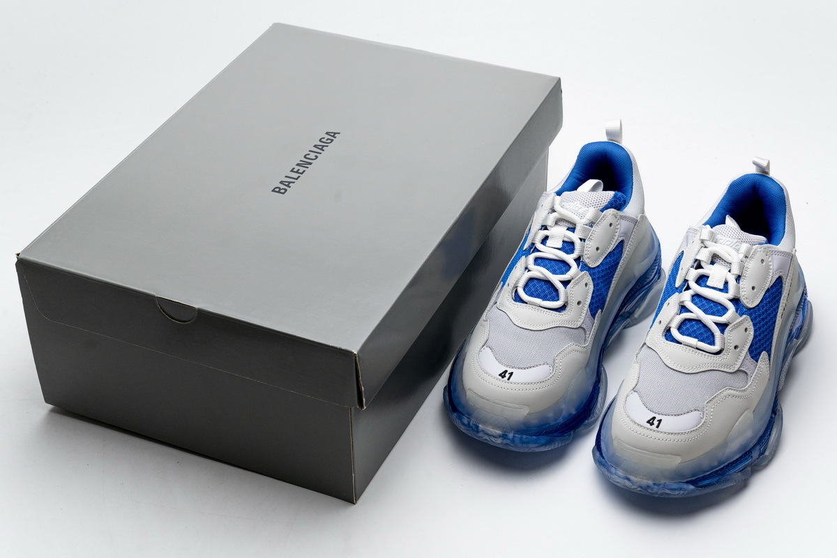 Balenciaga Triple S White Blue 541624 W09E1 1772