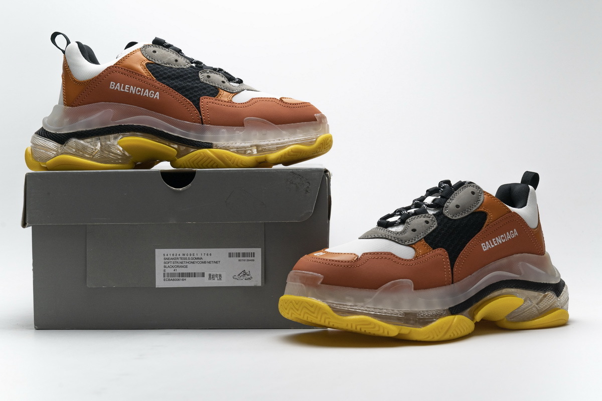 Balenciaga Triple S Black Orange 541624 W09E1 1766