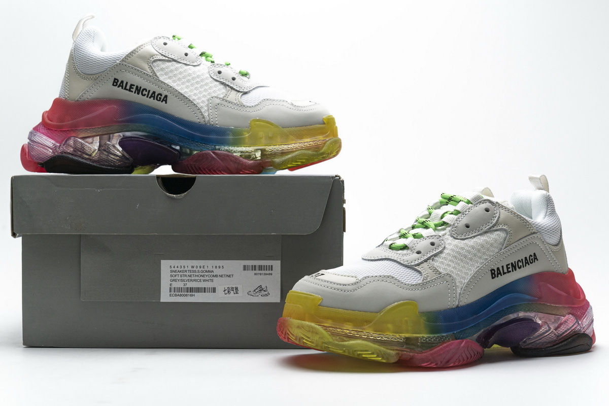 Balenciaga Triple S Rainbow 544351 W09E1 1895