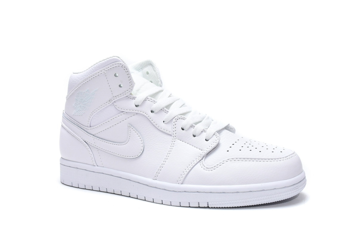 Air Jordan 1 Mid White 554724-129