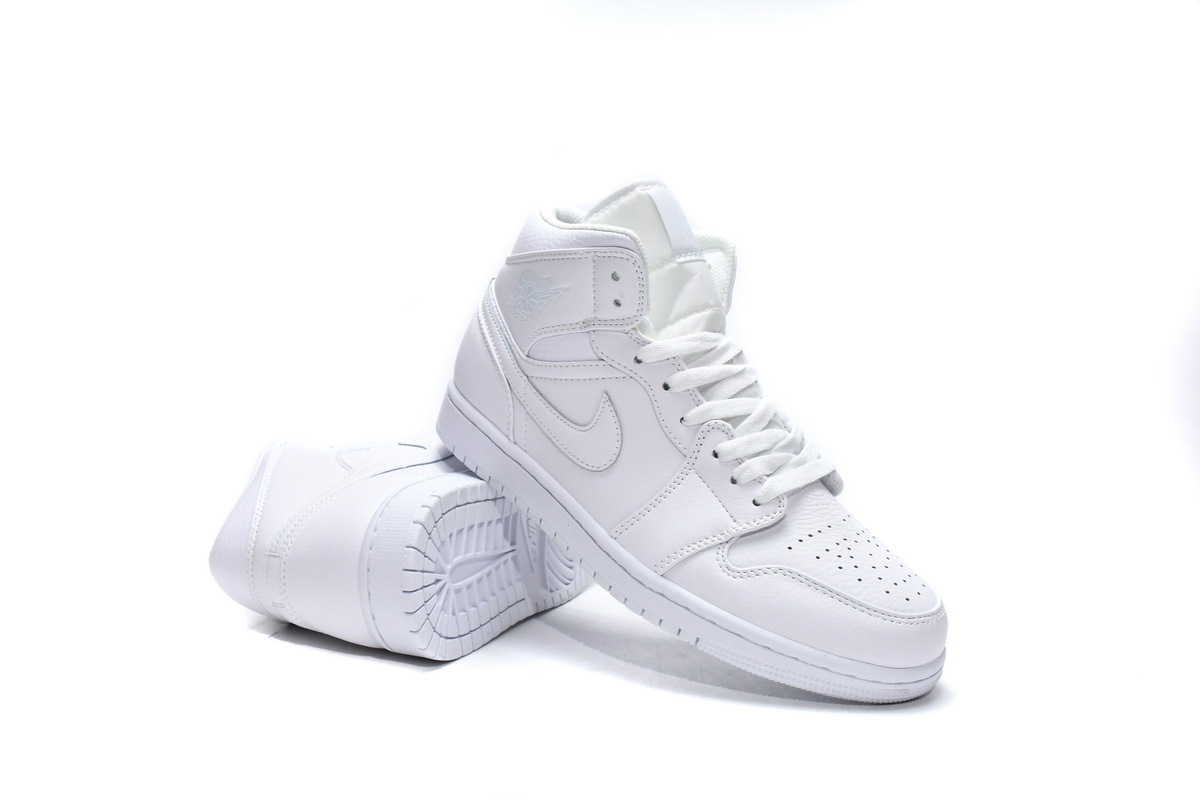 Air Jordan 1 Mid White 554724-129