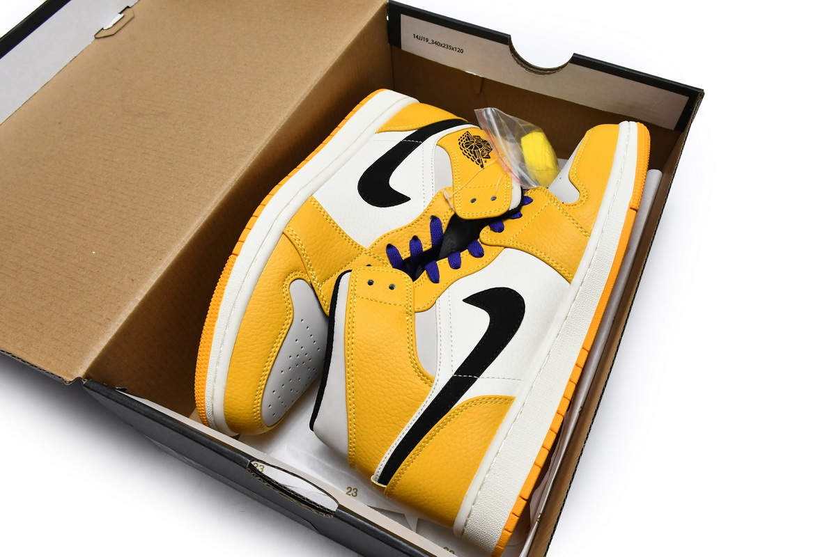 Air Jordan 1 Mid SE Lakers 852542-700