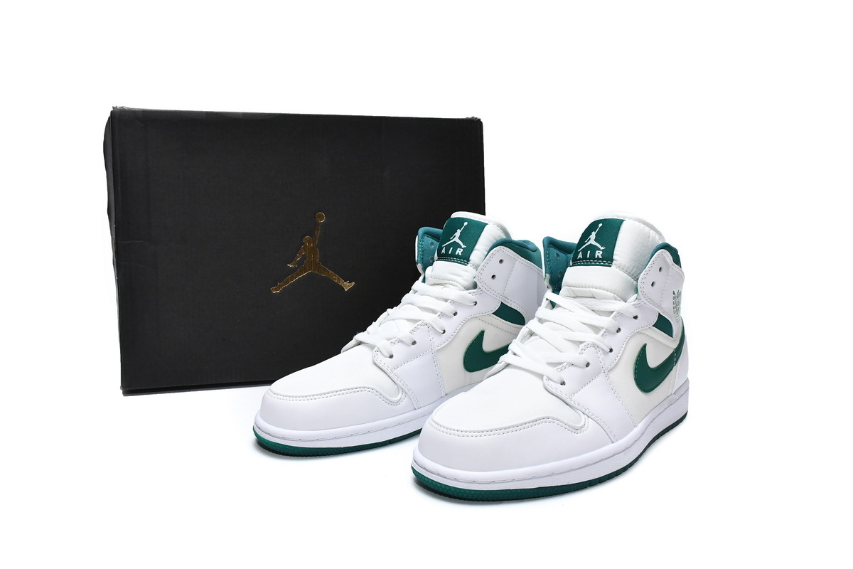 Air Jordan 1 Mid White Mystic Green CD6759-103
