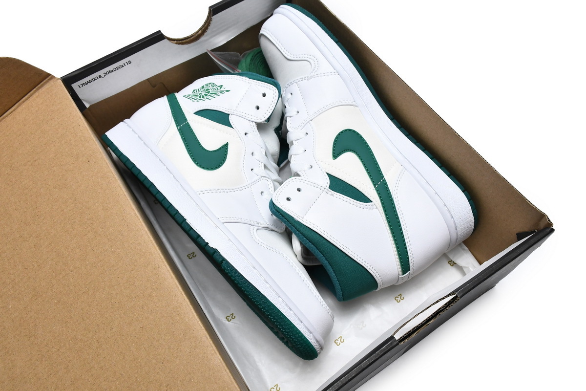 Air Jordan 1 Mid White Mystic Green CD6759-103