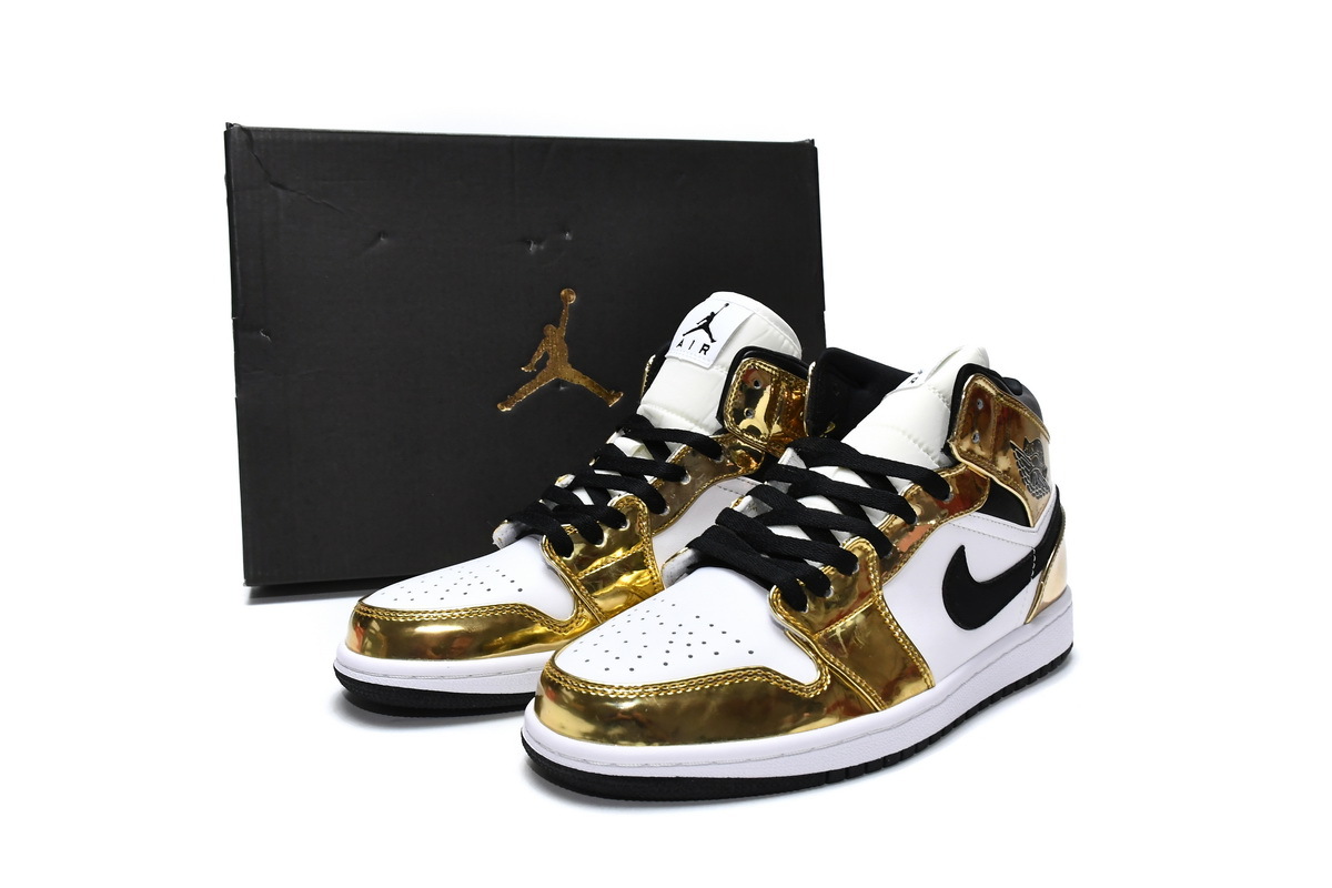 Air Jordan 1 Mid SE GS Metallic Gold DC1420-700