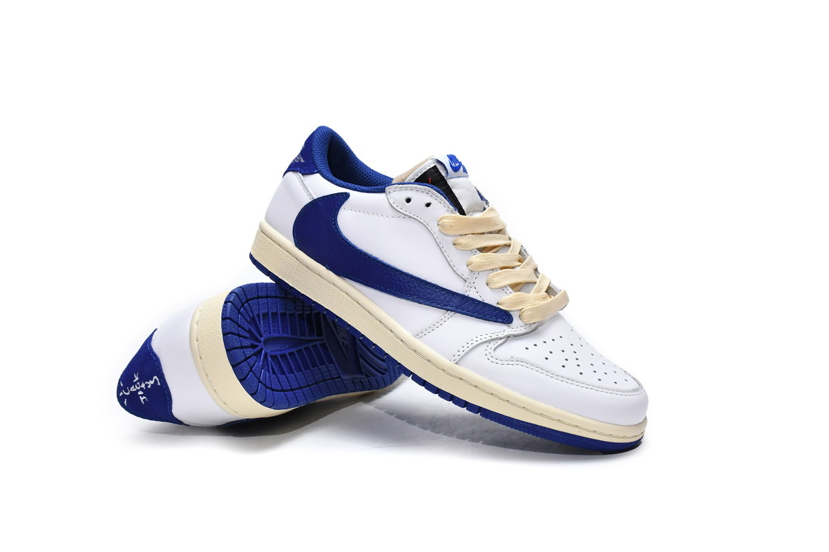 Travis Scott x Air Jordan 1 Low Blue Bottom Barb DM9868-218