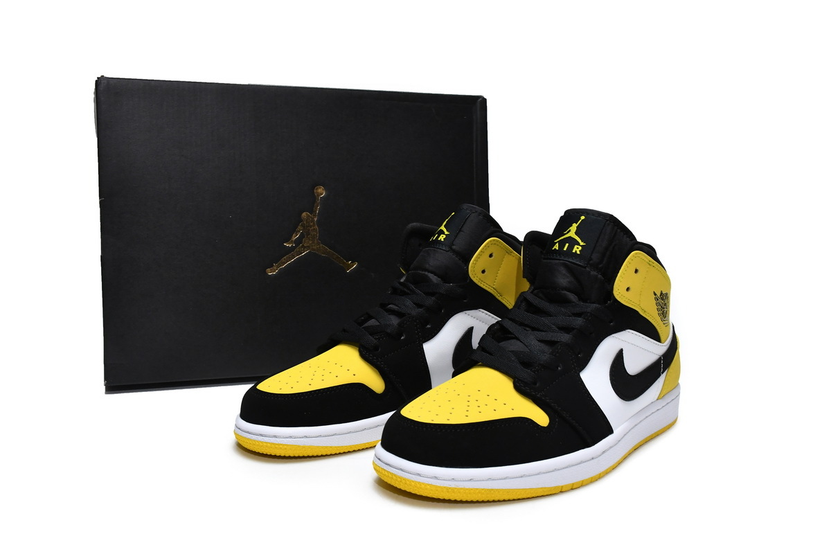 Jordan 1 Mid Yellow Toe Black 852542-071