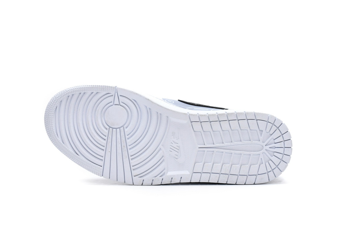 Air Jordan 1 Mid PS5 White Grey Black 554724-130