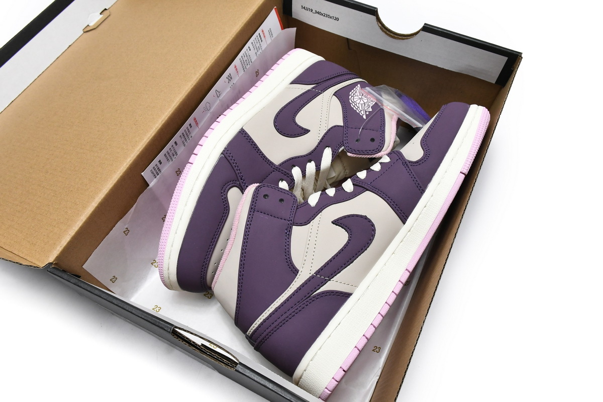 Air Jordan 1 Mid Pro Purple Sand 555112-500