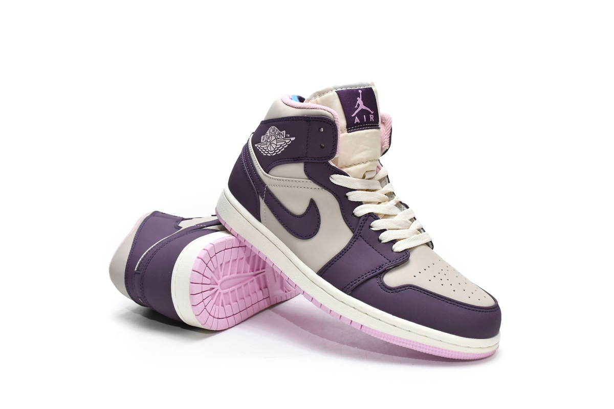 Air Jordan 1 Mid Pro Purple Sand 555112-500