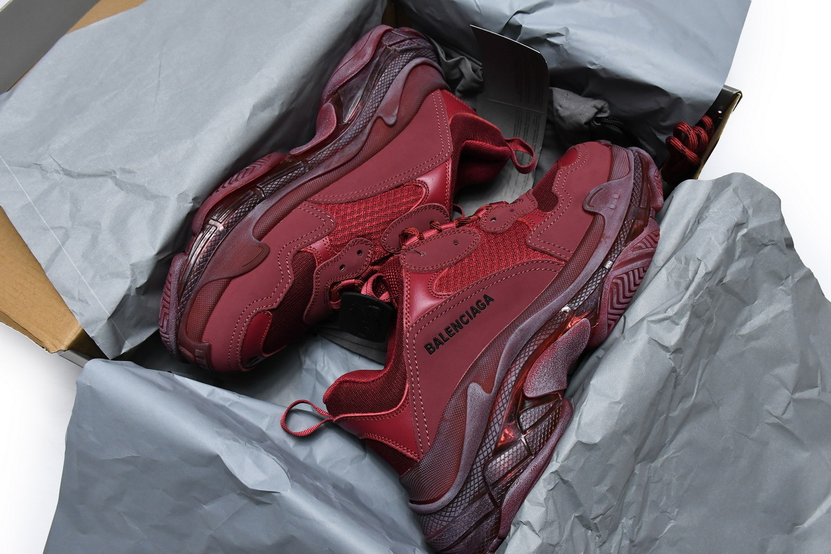 Balenciaga Triple S Red Wine  544351 W06F1 9878