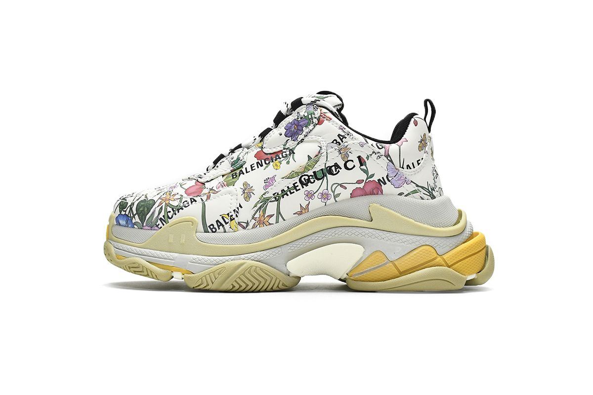 Gucci x Balenciaga Triple S Flowers And Plants