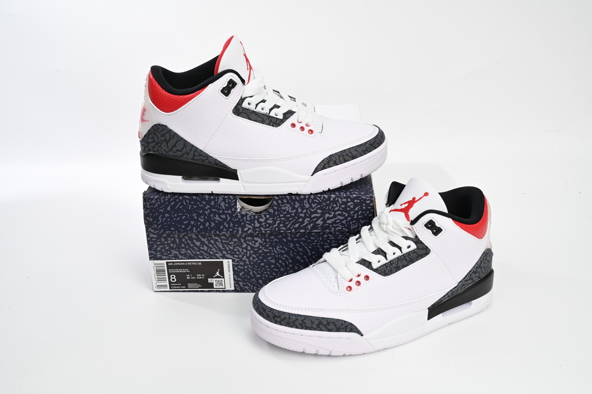 Jordan 3 Retro SE Fire Red Denim (2020) CZ6431-100