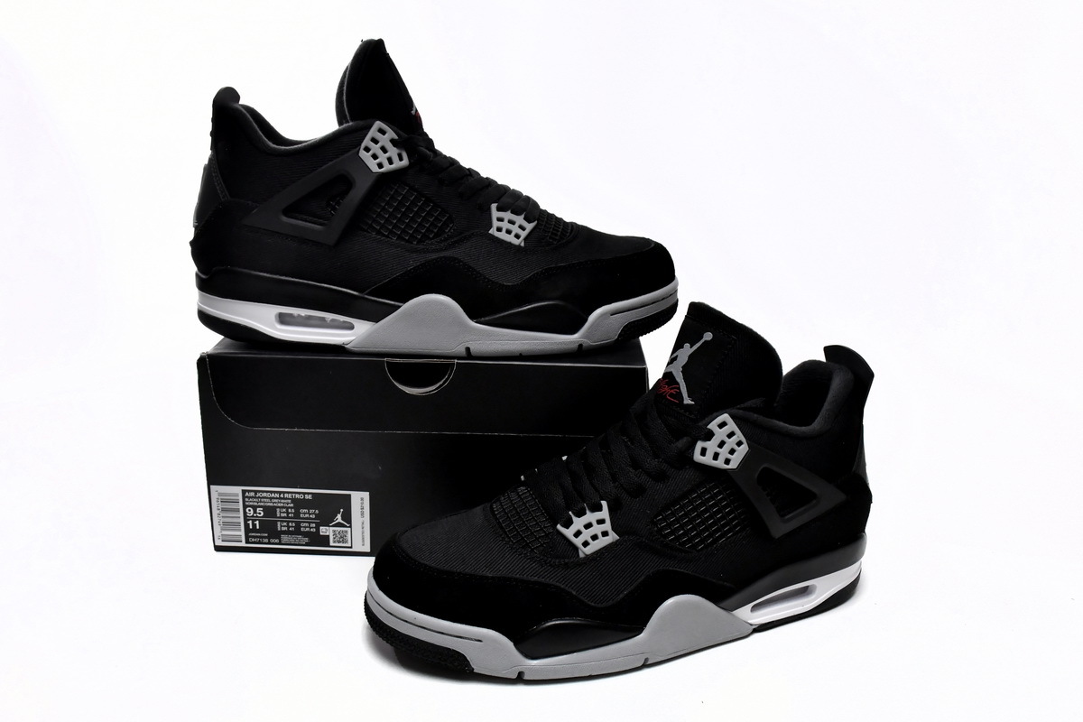 Air Jordan 4 Retro SE Black Canvas 2022 DH7138-006