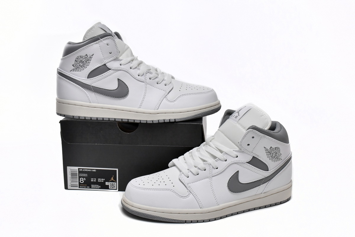 Jordan 1 Mid Neutral Grey 554724-135