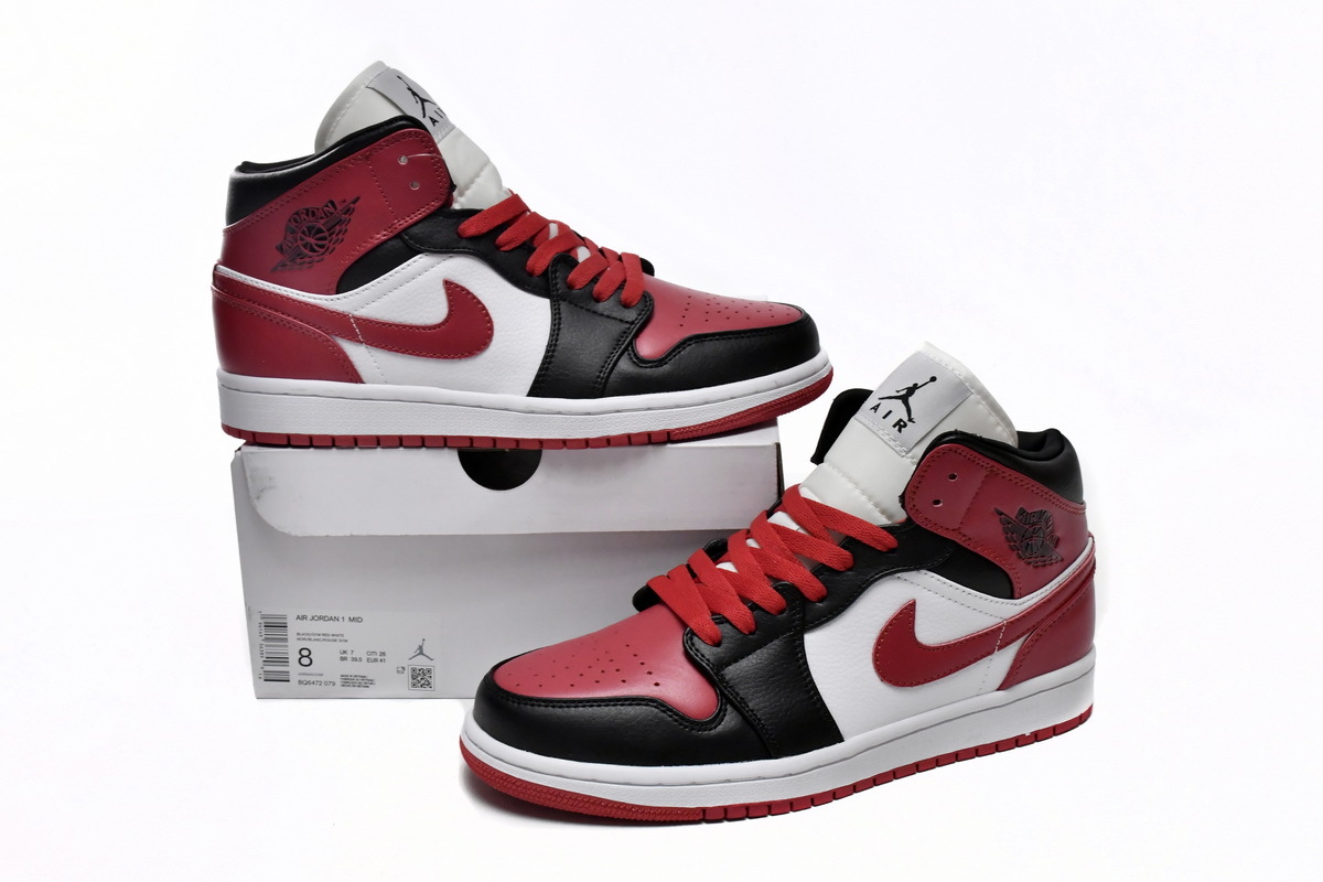 Jordan 1 Mid Alternate Bred Toe BQ6472-079