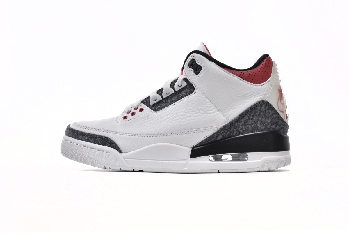 Jordan 3 Fire Red Denim  CZ6634-100