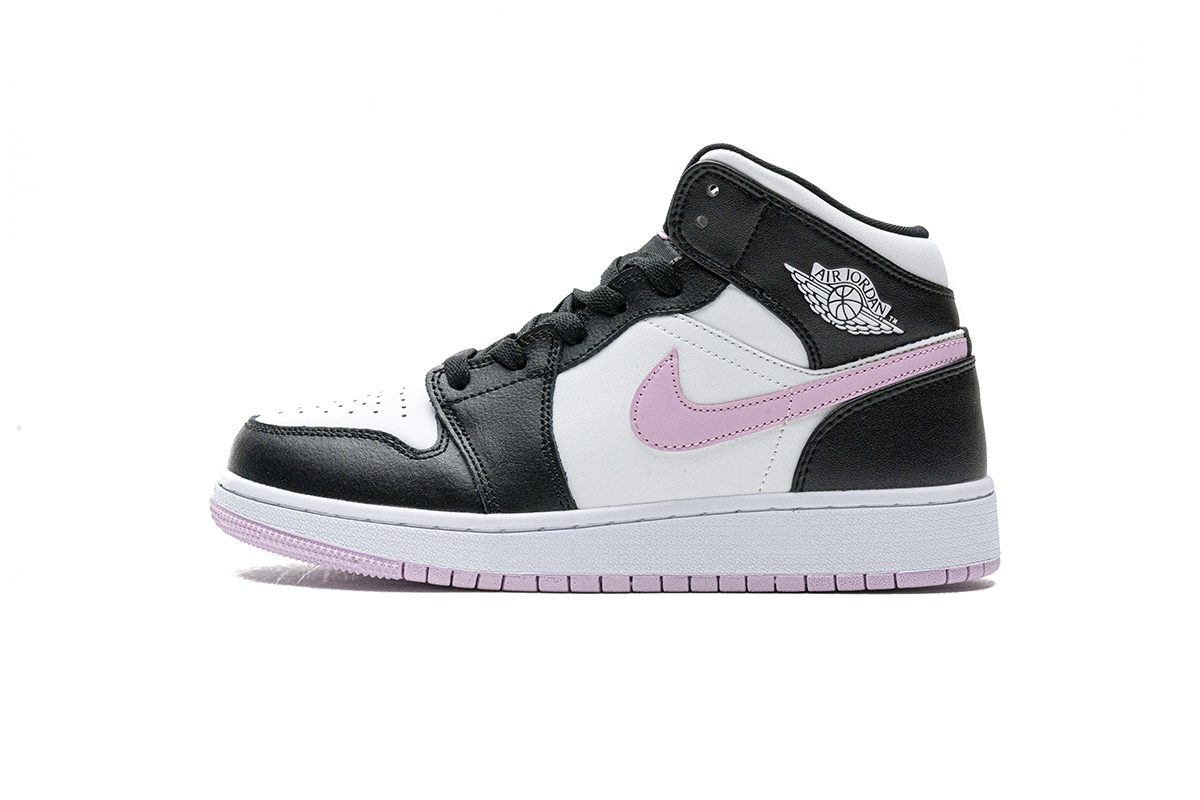 Jordan 1 Mid White Black Light Arctic Pink 555112-103
