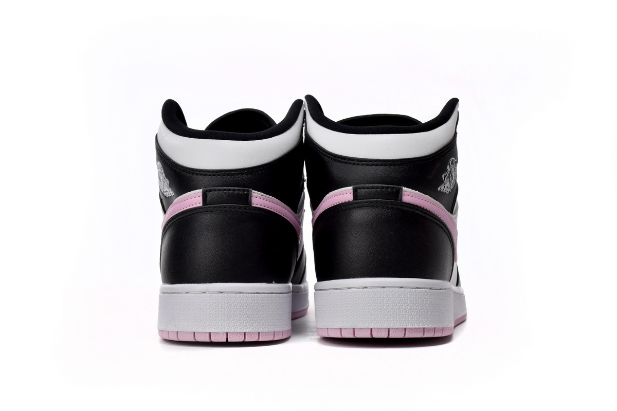 Jordan 1 Mid White Black Light Arctic Pink 555112-103
